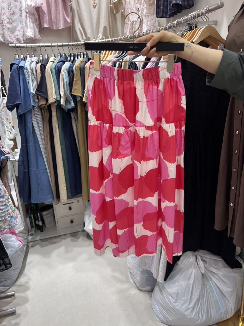 BIKINI直郵韓國代購女裝新品24春夏職業時尚熱賣休閑長裙BIKINI長裙圖色2