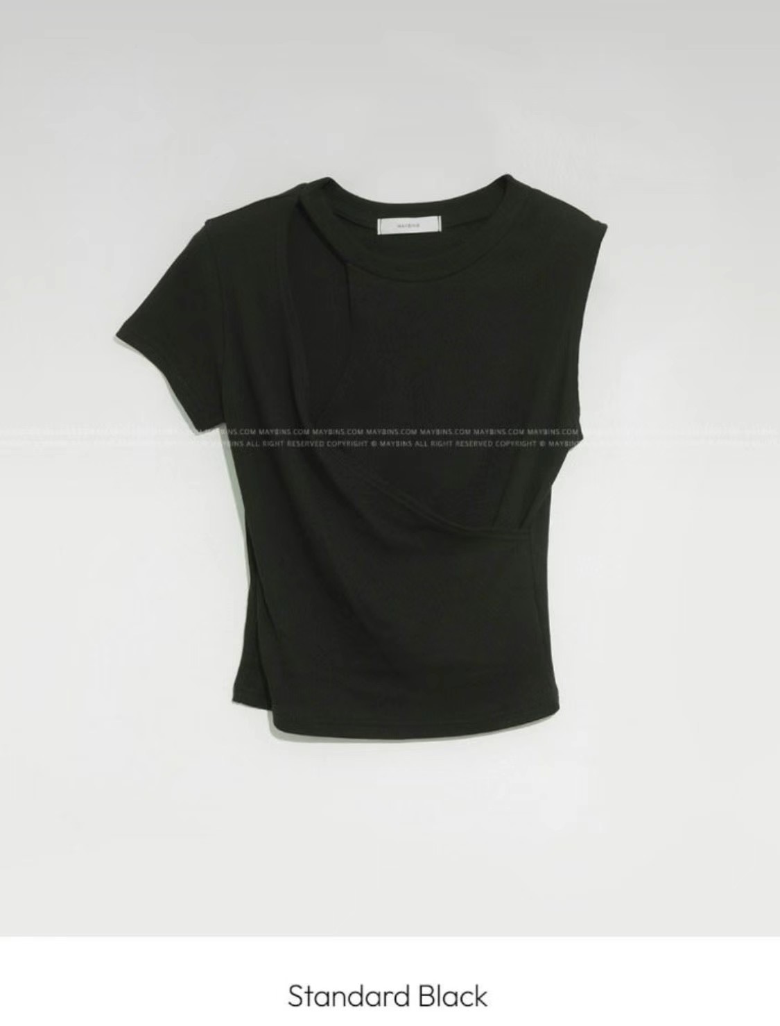 BLACK LINE韓國直郵東大門實拍女裝新品24春夏職業人氣T恤BLACK LINET恤