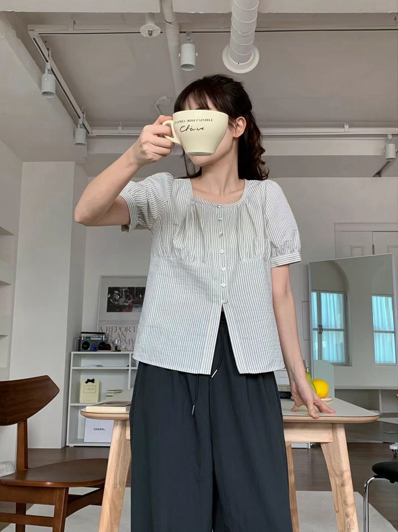 MIPPUDA韓國直郵東大門代購女裝新款職業休閑人氣襯衫蕾絲衫MIPPUDA襯衫/蕾絲衫