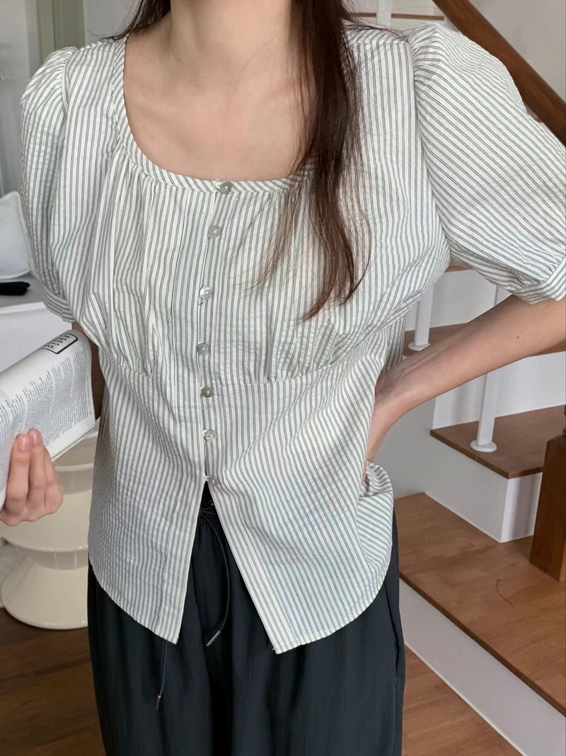 MIPPUDA韓國直郵東大門代購女裝新款職業休閑人氣襯衫蕾絲衫MIPPUDA襯衫/蕾絲衫