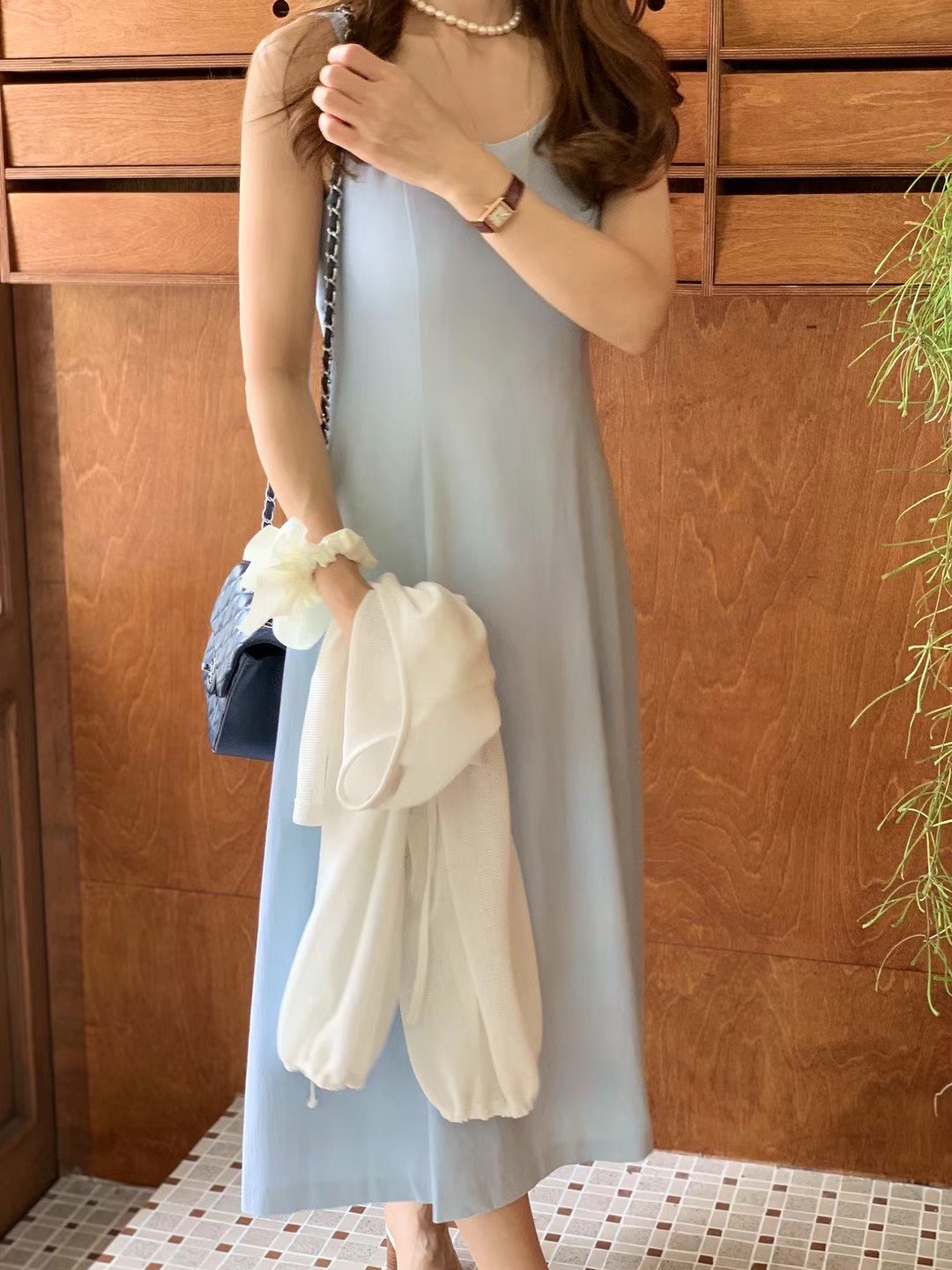 ELMU韓國直郵女裝新款24春夏職業時尚推薦休閑人氣連衣裙howdy連衣裙圖色2