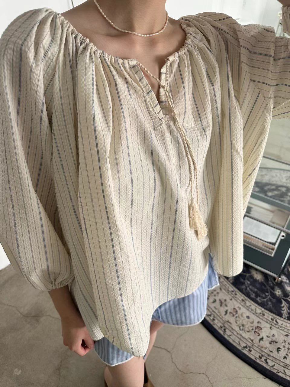 DRESS U韓國直郵東大門代購女裝新品時尚職業推薦襯衫蕾絲衫DRESS U襯衫/蕾絲衫