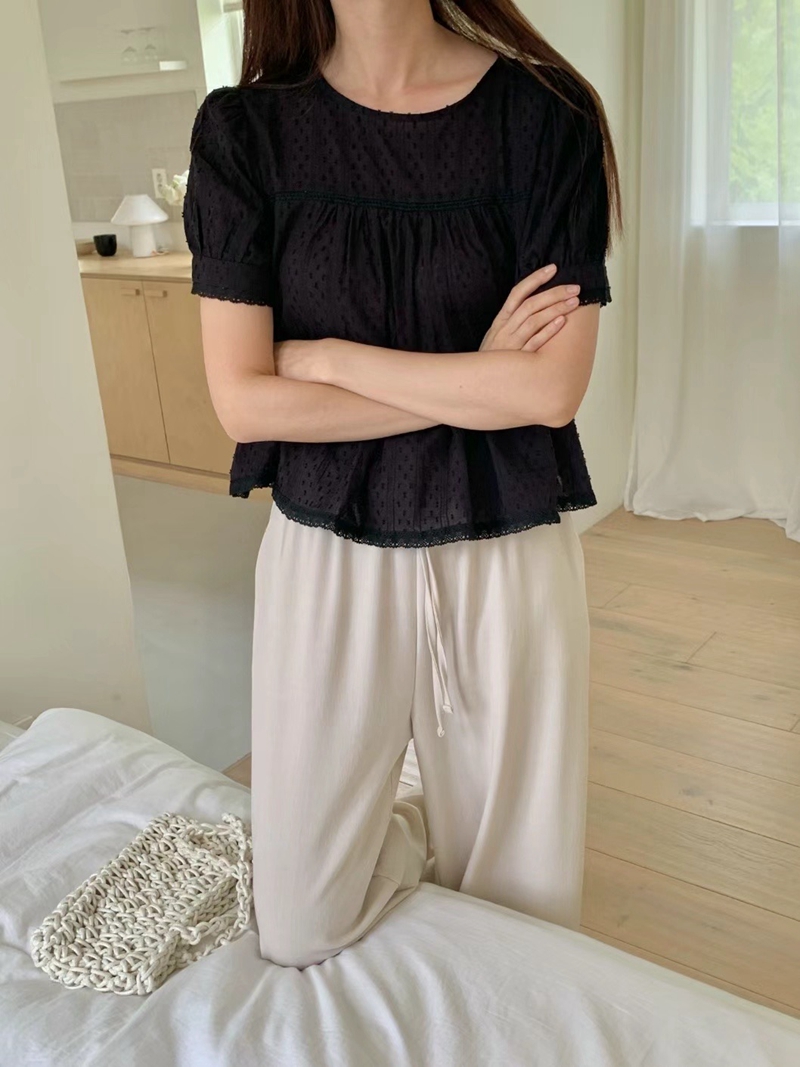 MIPPUDA韓國直郵女裝新款職業真品推薦時尚休閑熱賣襯衫蕾絲衫MIPPUDA襯衫/蕾絲衫