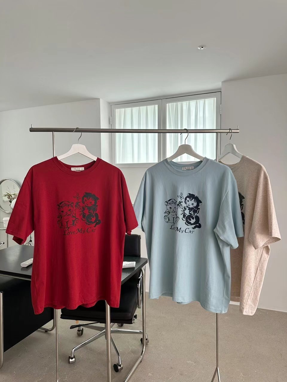 DRESS U韓國直郵東大門代購女裝新品職業真品24春夏時尚T恤DRESS UT恤