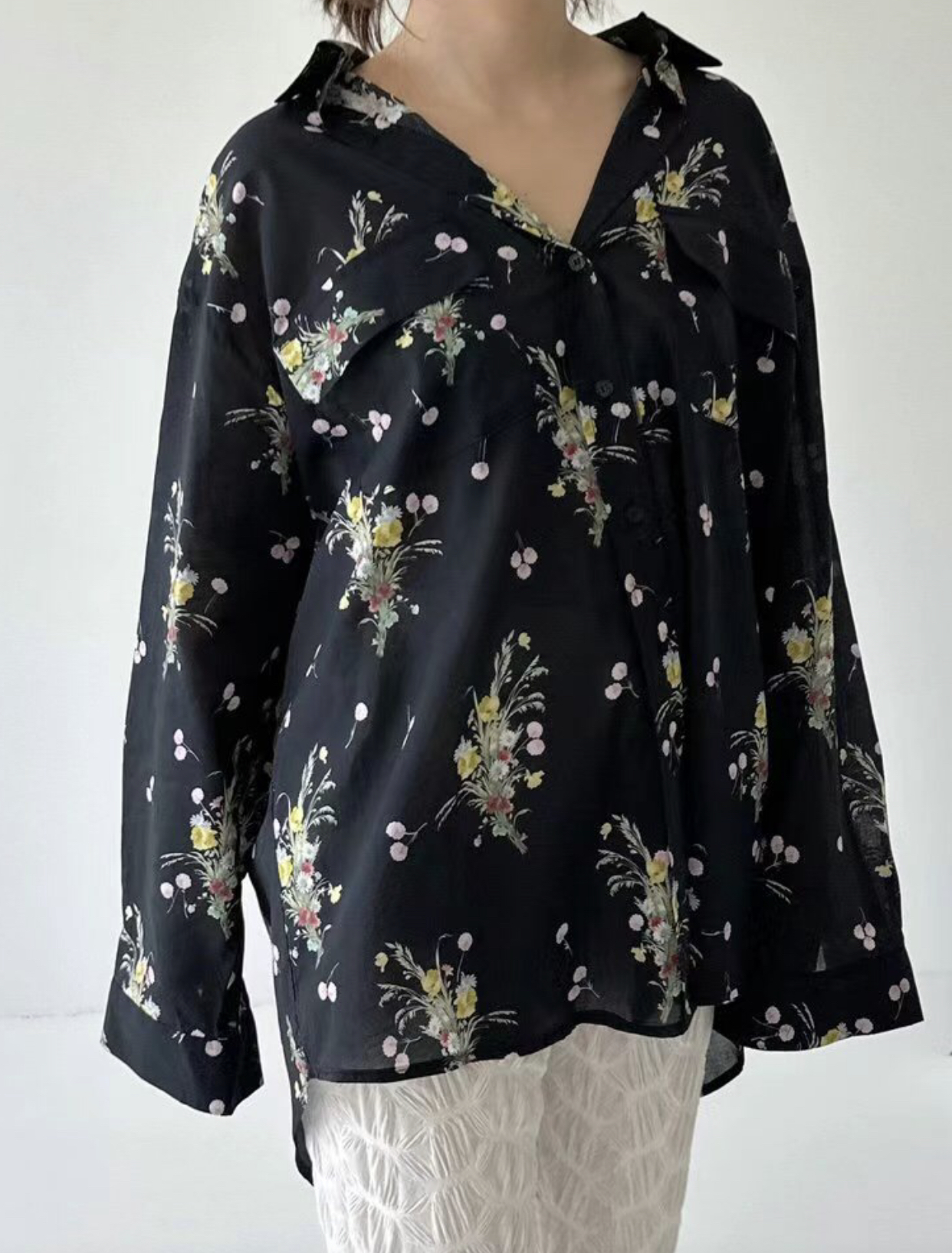DRESS U韓國直郵女裝新款職業休閑24春夏人氣襯衫蕾絲衫DRESS U襯衫/蕾絲衫