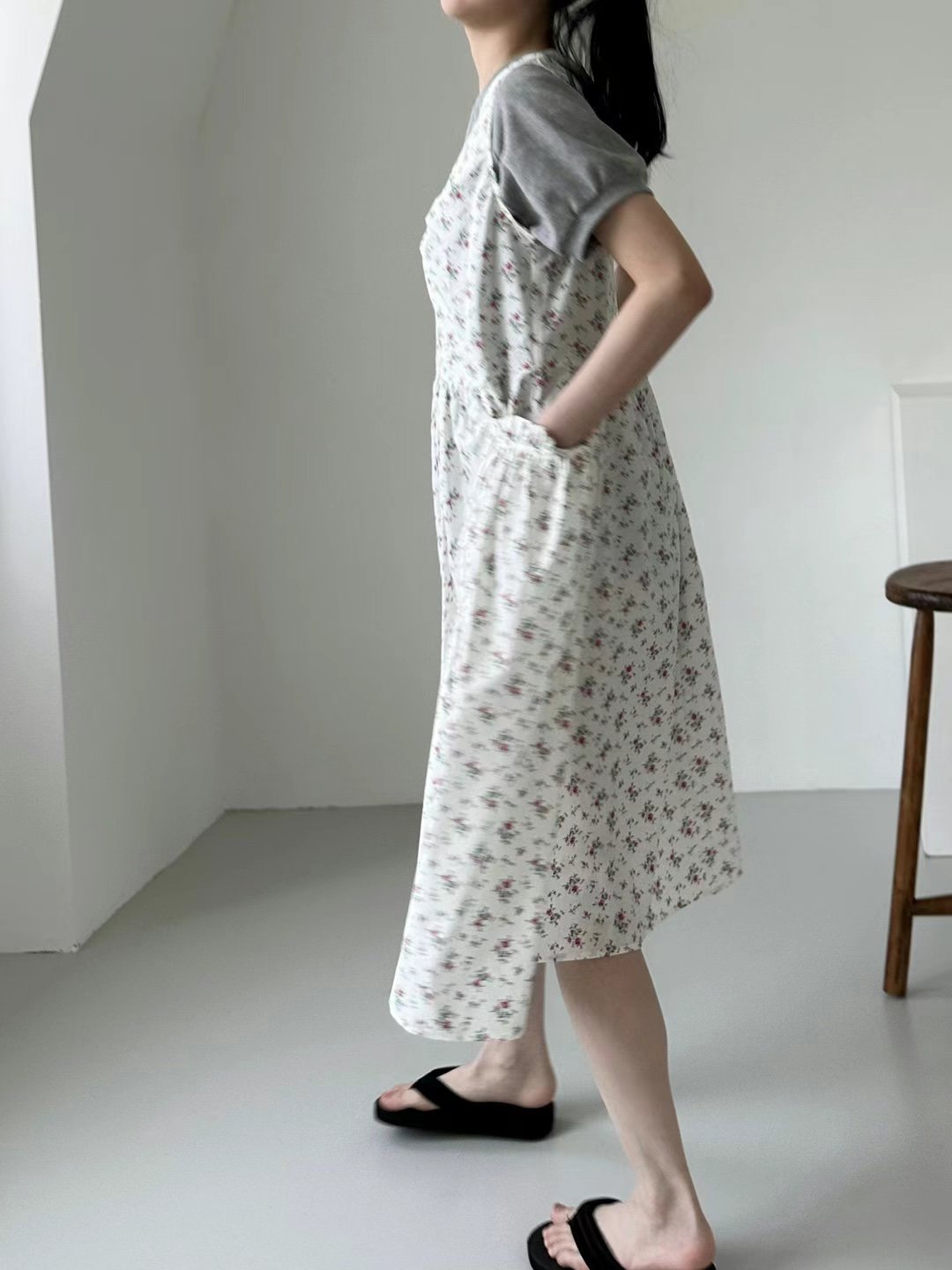 DRESS U直郵韓國代購女裝新品時尚休閑24春夏熱賣連衣裙DRESS U連衣裙