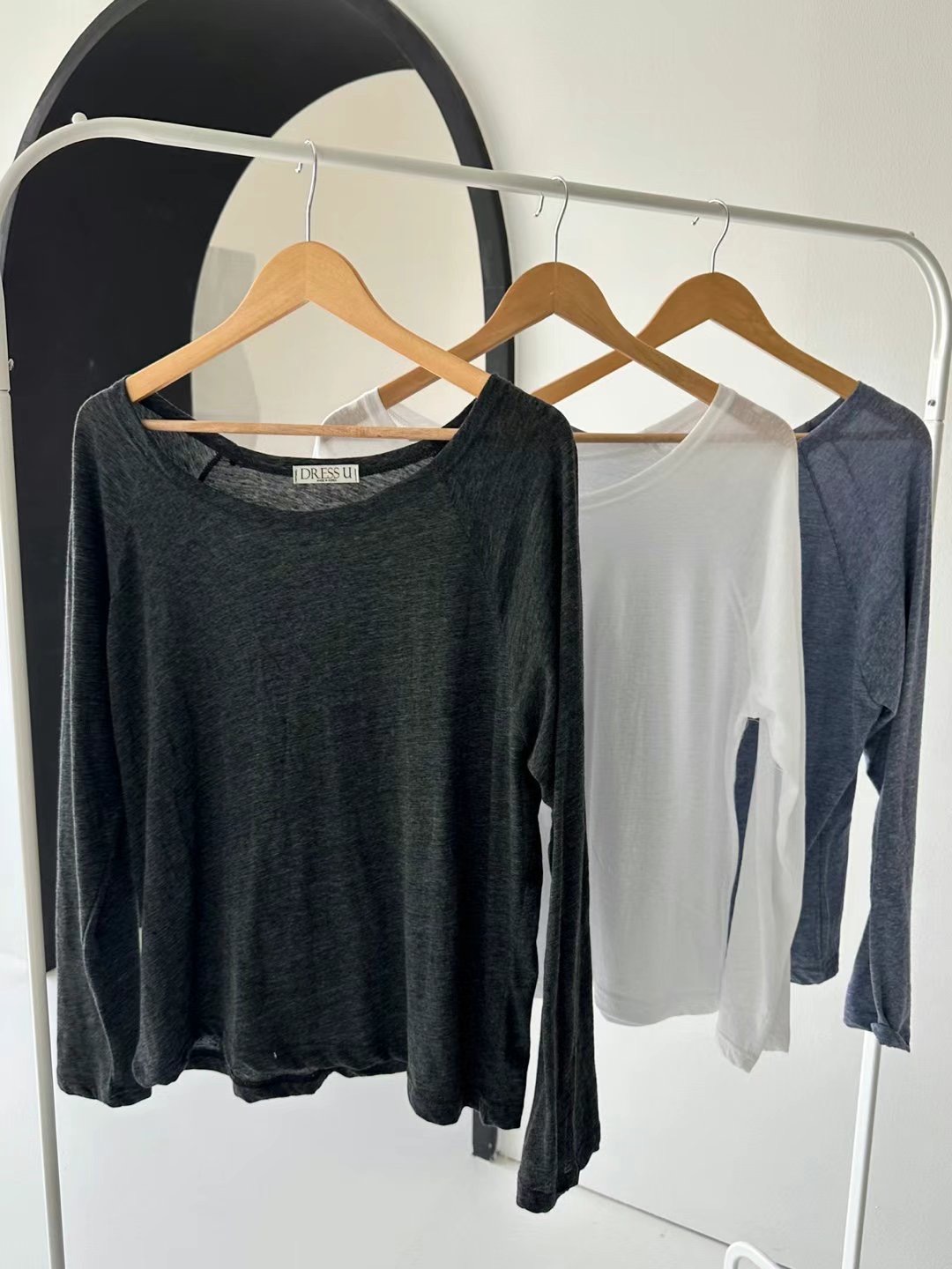 DRESS U直郵韓國代購女裝新品熱賣人氣休閑真品推薦長袖T恤DRESS U長袖T恤