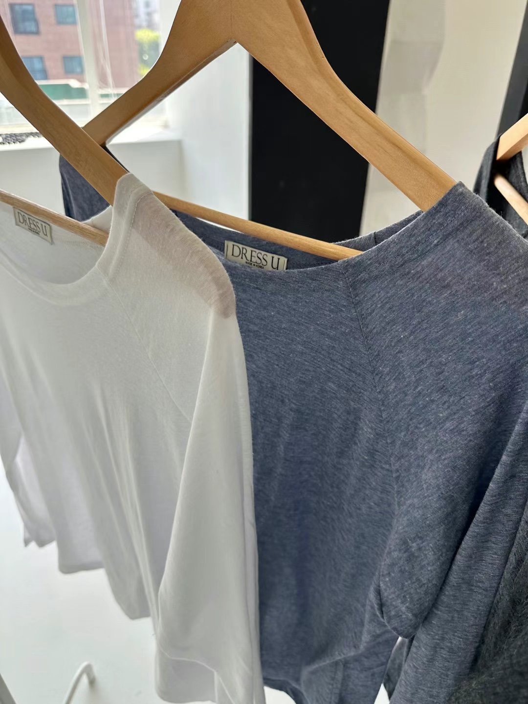 DRESS U直郵韓國代購女裝新品熱賣人氣休閑真品推薦長袖T恤DRESS U長袖T恤