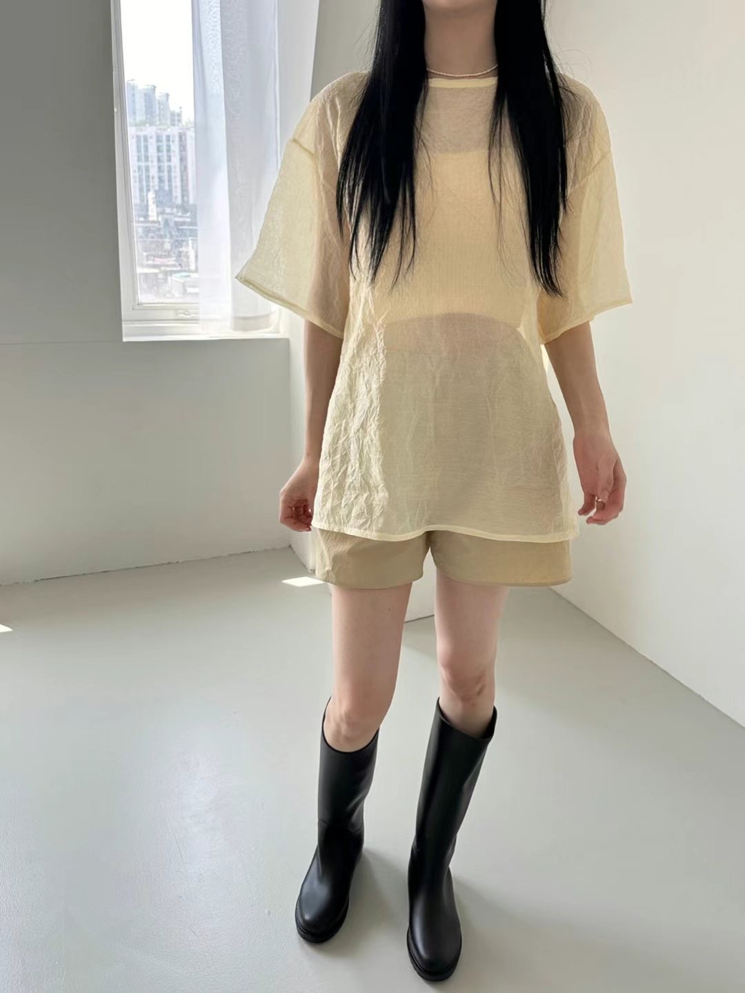 DRESS U韓國直郵東大門實拍女裝新品推薦時尚休閑襯衫蕾絲衫DRESS U襯衫/蕾絲衫圖色2