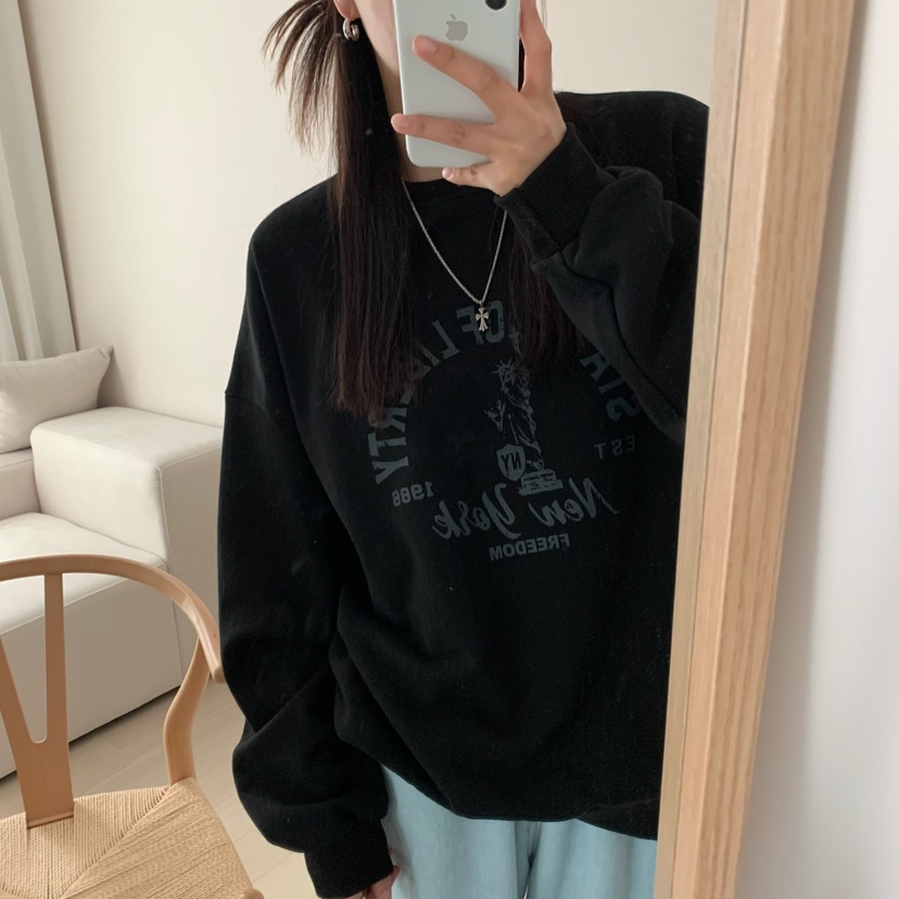FROMJINI韓國直郵東大門實拍女裝新款推薦職業休閑熱賣衛衣FROMJINI衛衣