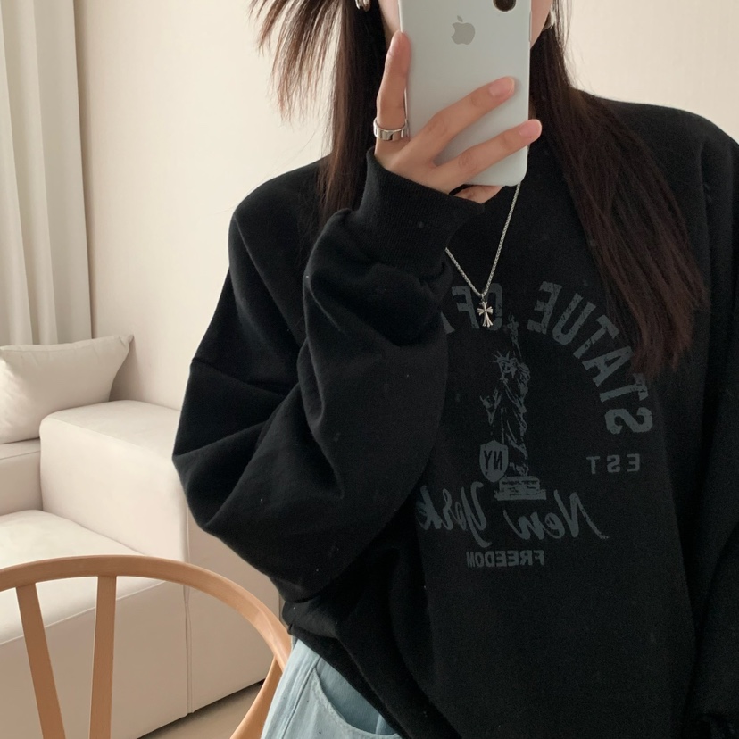 FROMJINI韓國直郵東大門實拍女裝新款推薦職業休閑熱賣衛衣FROMJINI衛衣