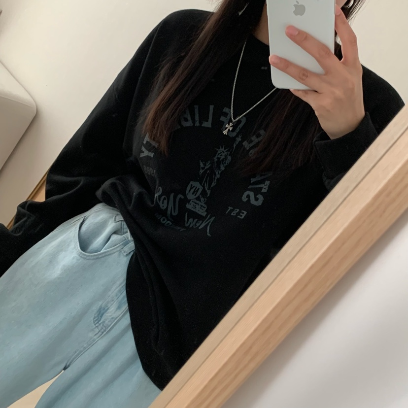 FROMJINI韓國直郵東大門實拍女裝新款推薦職業休閑熱賣衛衣FROMJINI衛衣