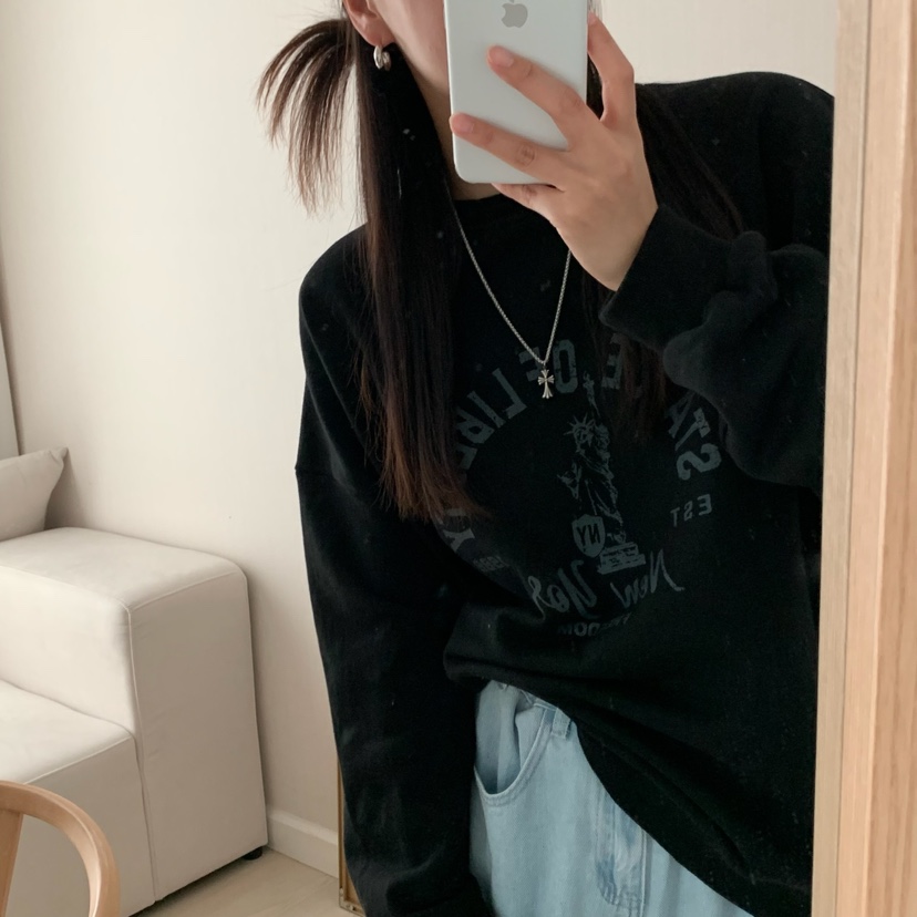 FROMJINI韓國直郵東大門實拍女裝新款推薦職業休閑熱賣衛衣FROMJINI衛衣