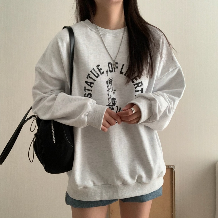 FROMJINI韓國直郵東大門實拍女裝新款推薦職業休閑熱賣衛衣FROMJINI衛衣