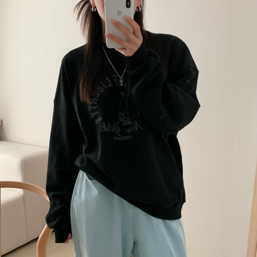FROMJINI韓國直郵東大門實拍女裝新款推薦職業休閑熱賣衛衣FROMJINI衛衣圖色2