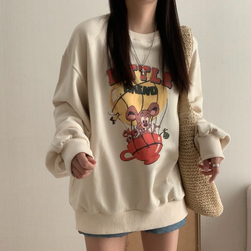 FROMJINI韓國直郵東大門代購女士新款推薦職業熱賣24秋夏衛衣FROMJINI衛衣