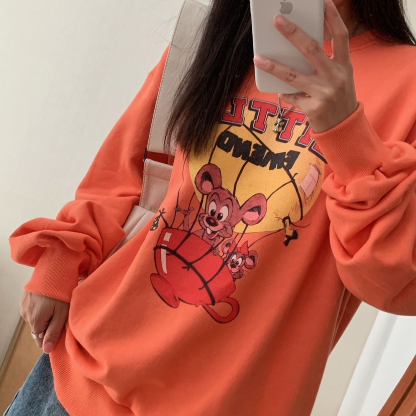 FROMJINI韓國直郵東大門代購女士新款推薦職業熱賣24秋夏衛衣FROMJINI衛衣