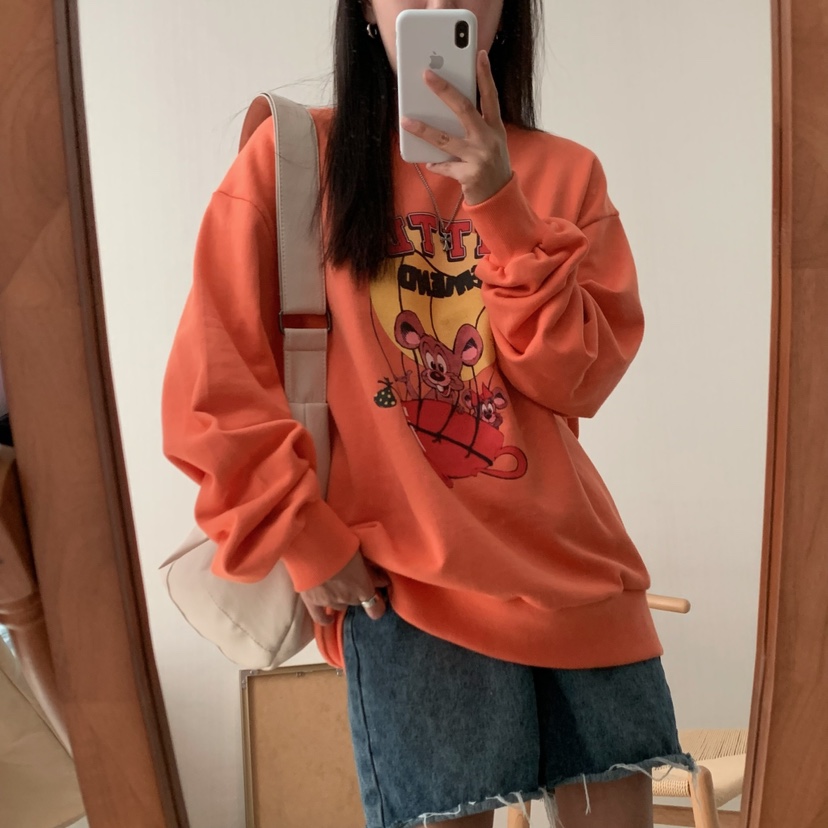 FROMJINI韓國直郵東大門代購女士新款推薦職業熱賣24秋夏衛衣FROMJINI衛衣