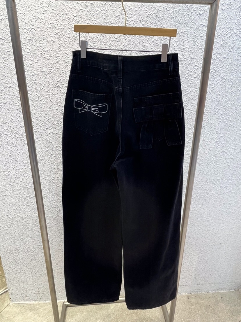 KC MARKET直郵韓國代購女裝新品職業24秋夏推薦人氣牛仔褲空牛仔褲