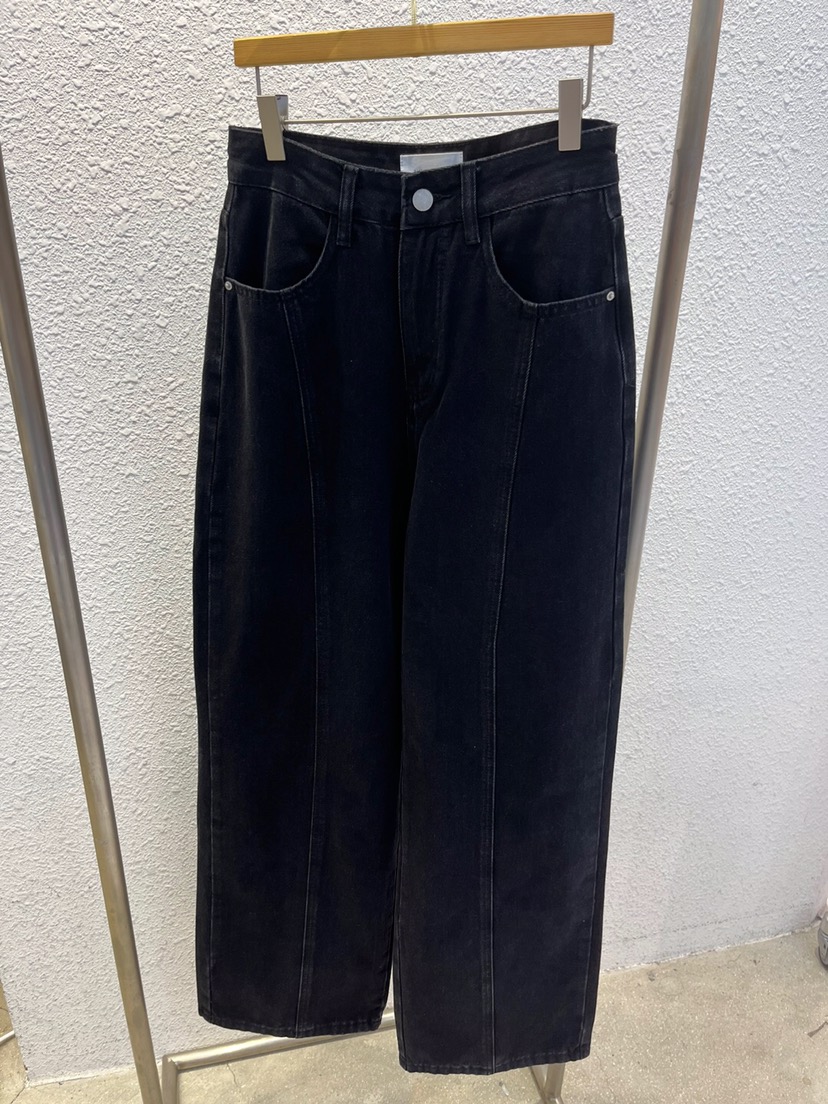 KC MARKET直郵韓國代購女裝新品職業24秋夏推薦人氣牛仔褲空牛仔褲