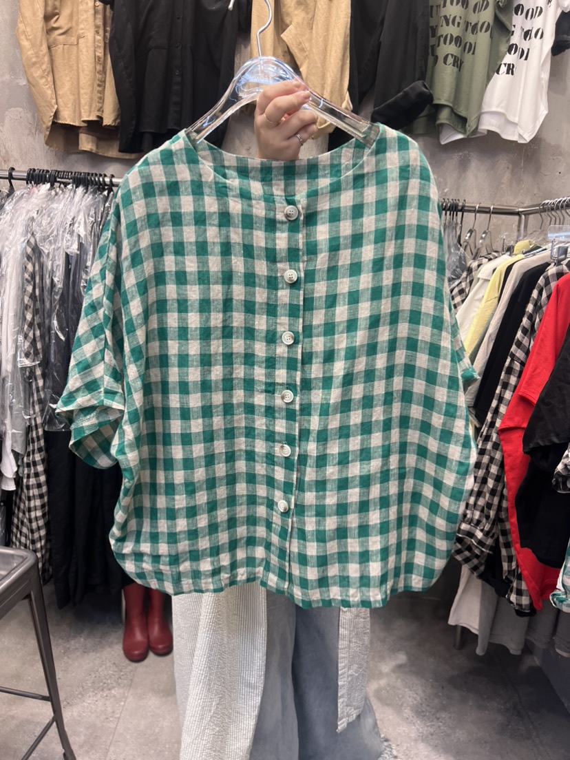 YEON-男女裝韓國直郵東大門實拍女裝新品熱賣24秋夏襯衫蕾絲衫YEON襯衫/蕾絲衫