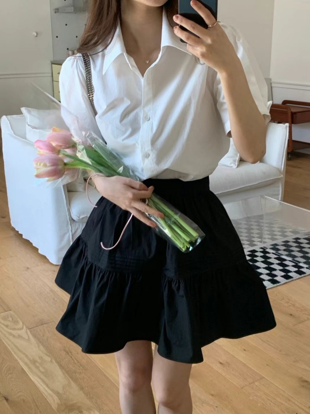 LIKE WATER韓國直郵女士新款熱賣職業時尚休閑真品人氣短裙LIKE WATER短裙