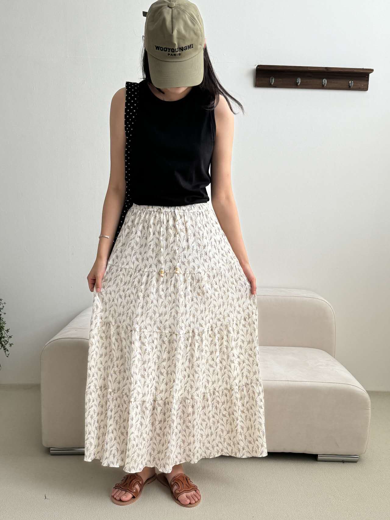 URBANANDMORE韓國直郵女士新款職業24秋夏推薦休閑真品長裙URBANANDMORE長裙