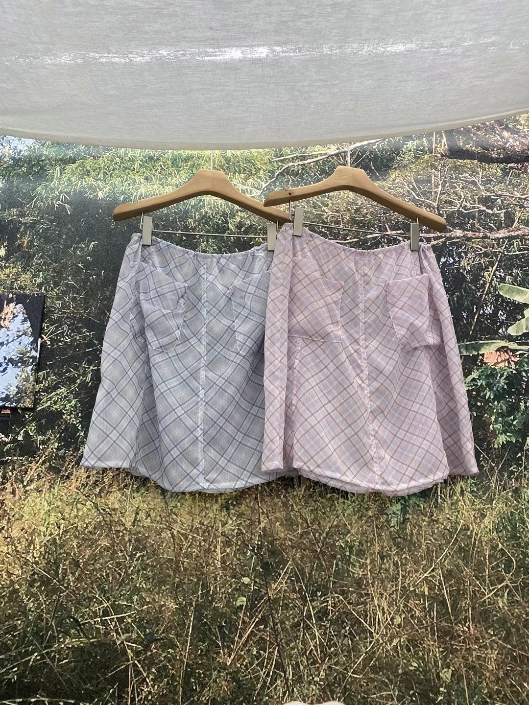 LIVING/CO-씨오-T韓國直郵女士新品熱賣24秋夏真品短裙CO CO/LIVING短裙