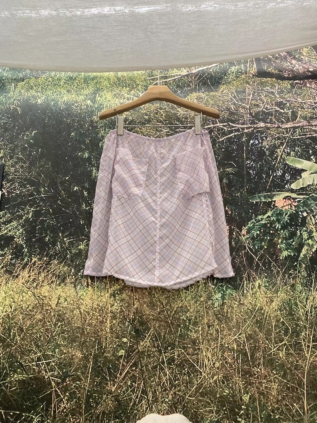 LIVING/CO-씨오-T韓國直郵女士新品熱賣24秋夏真品短裙CO CO/LIVING短裙