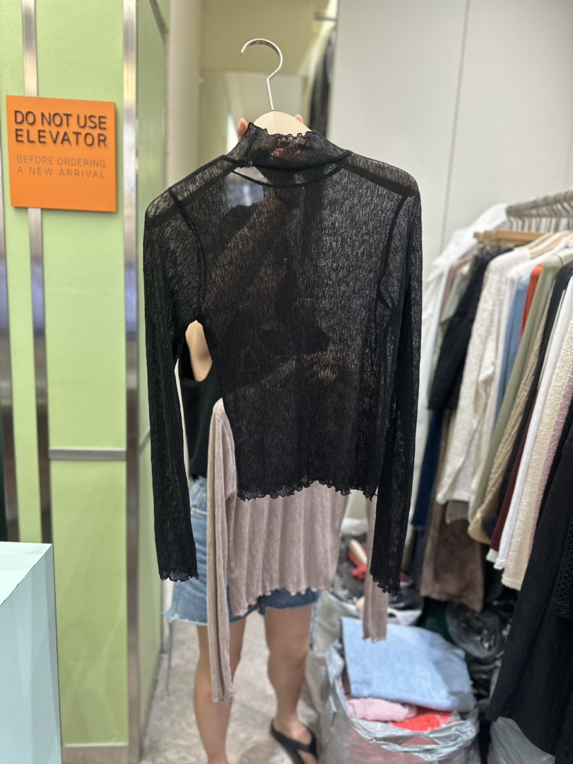 REIZ韓國直郵女裝新款24春夏人氣真品熱賣職業休閑長袖T恤REIZ長袖T恤