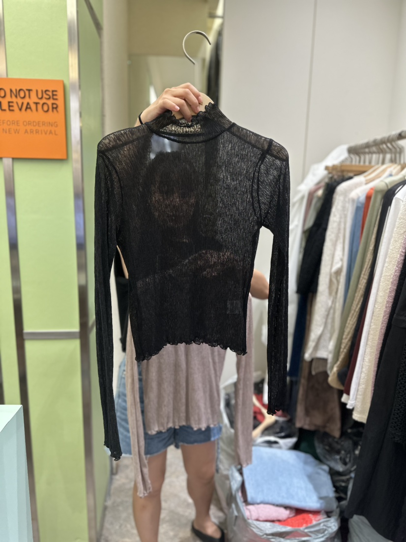 REIZ韓國直郵女裝新款24春夏人氣真品熱賣職業休閑長袖T恤REIZ長袖T恤圖色2