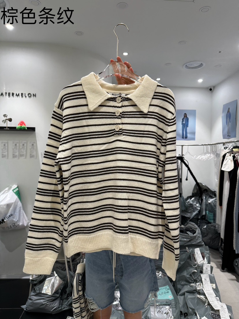 WATERMELON直郵韓國代購女裝新款24春夏真品時尚休閑長袖T恤STATEMENT長袖T恤圖色2