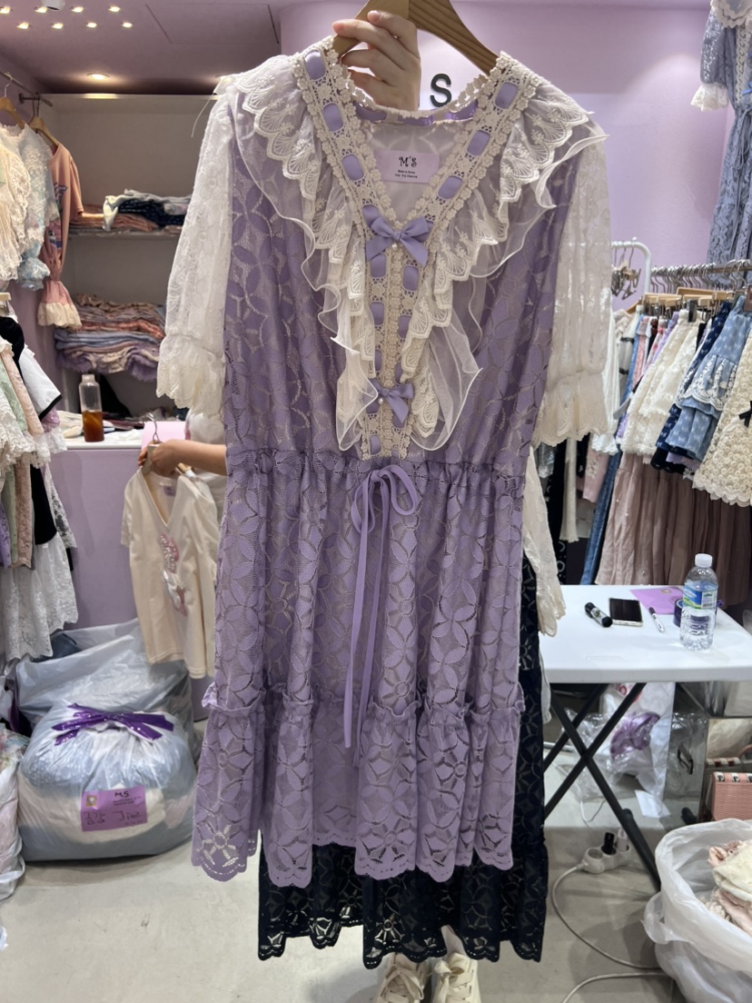 MS韓國直郵東大門實拍女裝新款熱賣時尚24春夏人氣連衣裙MS連衣裙圖色2