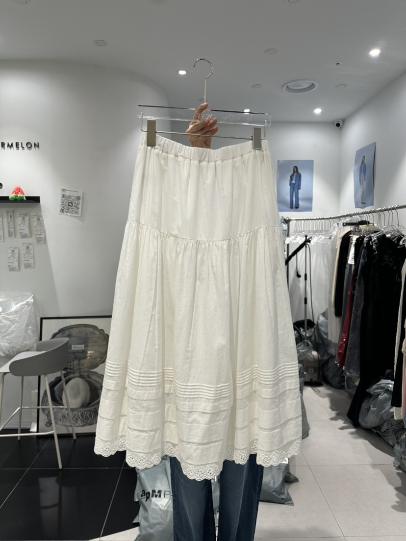 WATERMELON韓國直郵女裝新款時尚24春夏職業真品推薦長裙STATEMENT長裙