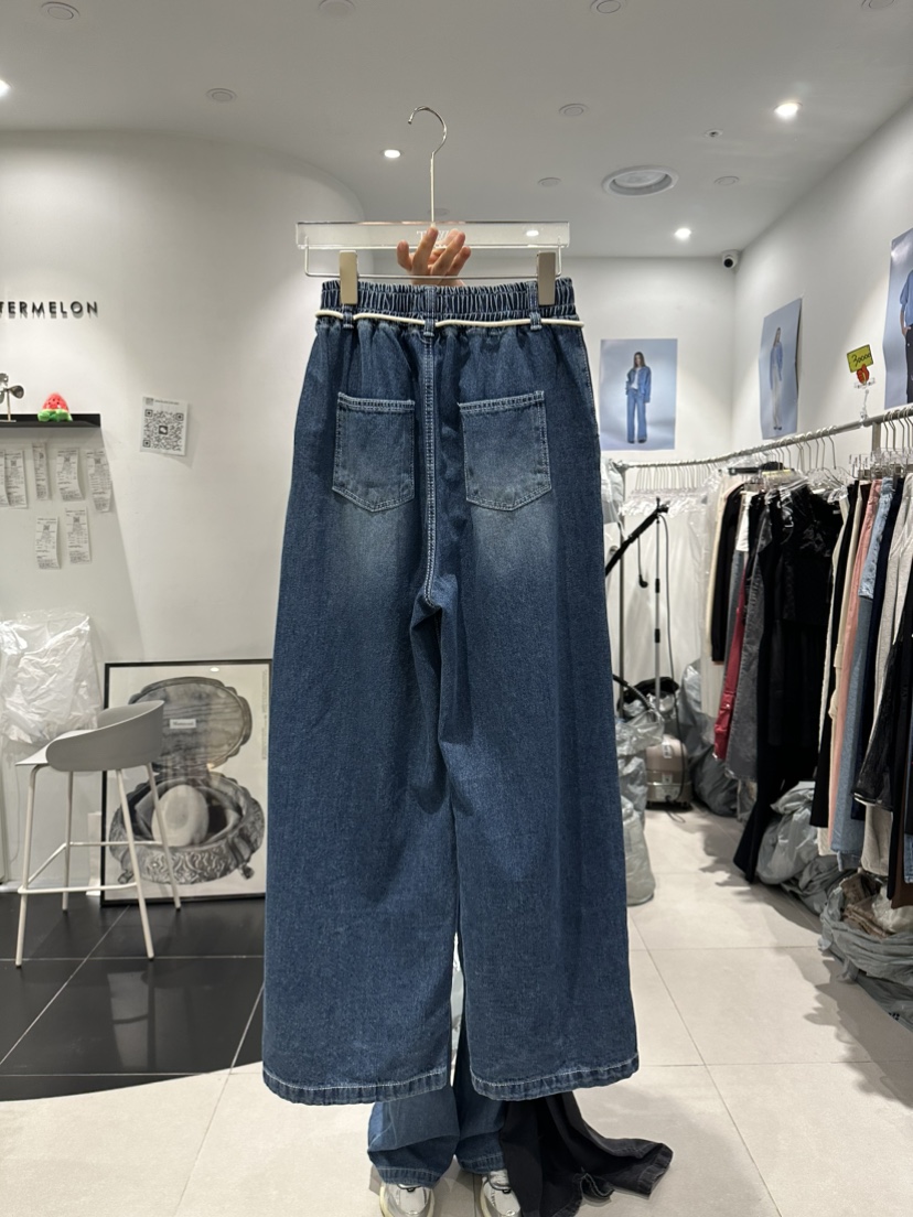 WATERMELON韓國直郵東大門實拍女裝新款推薦職業熱賣牛仔褲STATEMENT牛仔褲