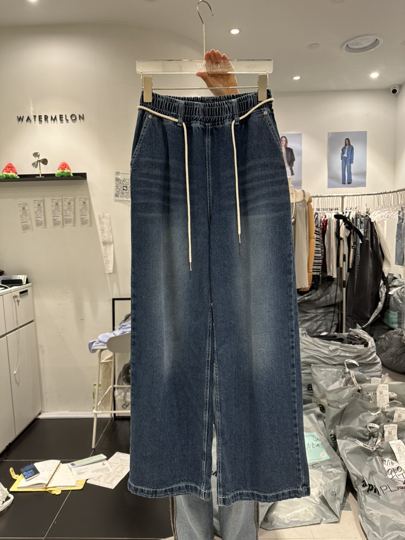 WATERMELON韓國直郵東大門實拍女裝新款推薦職業熱賣牛仔褲STATEMENT牛仔褲圖色1