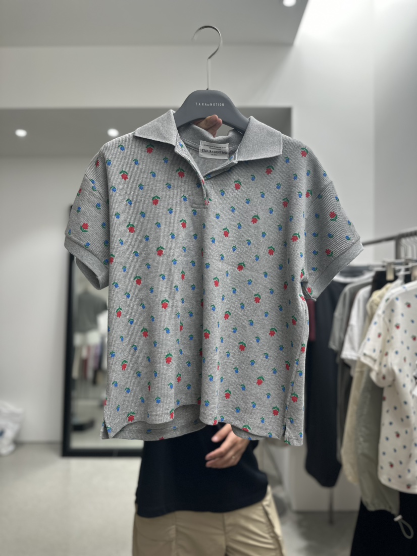 TARABY MOTION直郵韓國代購女裝新款職業24春夏推薦休閑T恤TARABY MOTIONT恤圖色2