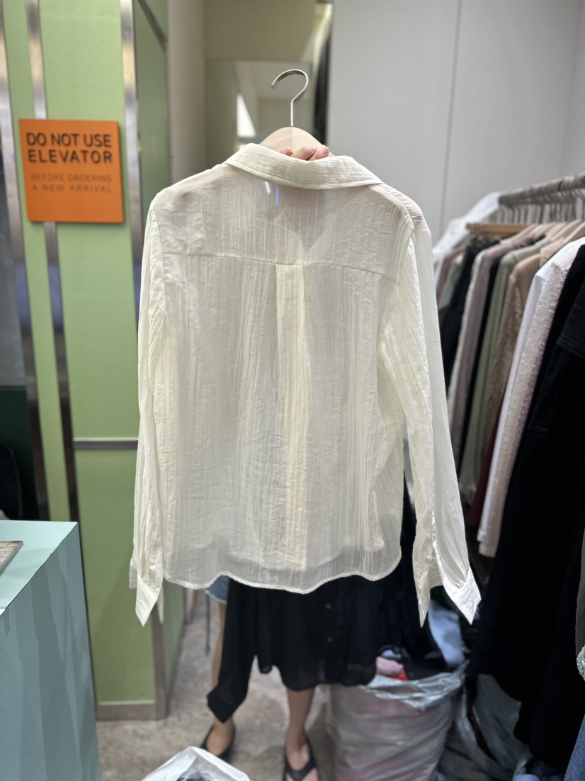 REIZ直郵韓國代購女裝新款真品推薦休閑24春夏襯衫蕾絲衫REIZ襯衫/蕾絲衫