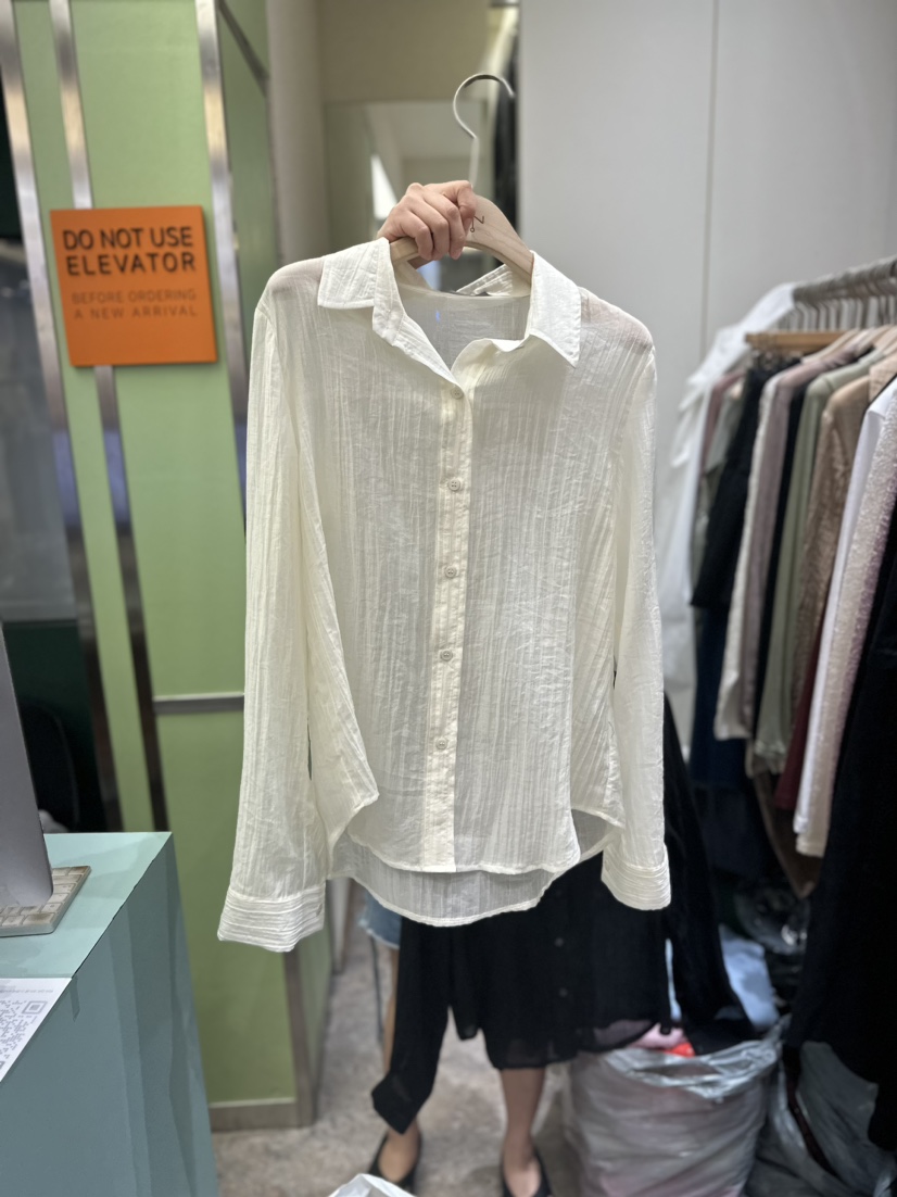 REIZ直郵韓國代購女裝新款真品推薦休閑24春夏襯衫蕾絲衫REIZ襯衫/蕾絲衫圖色1