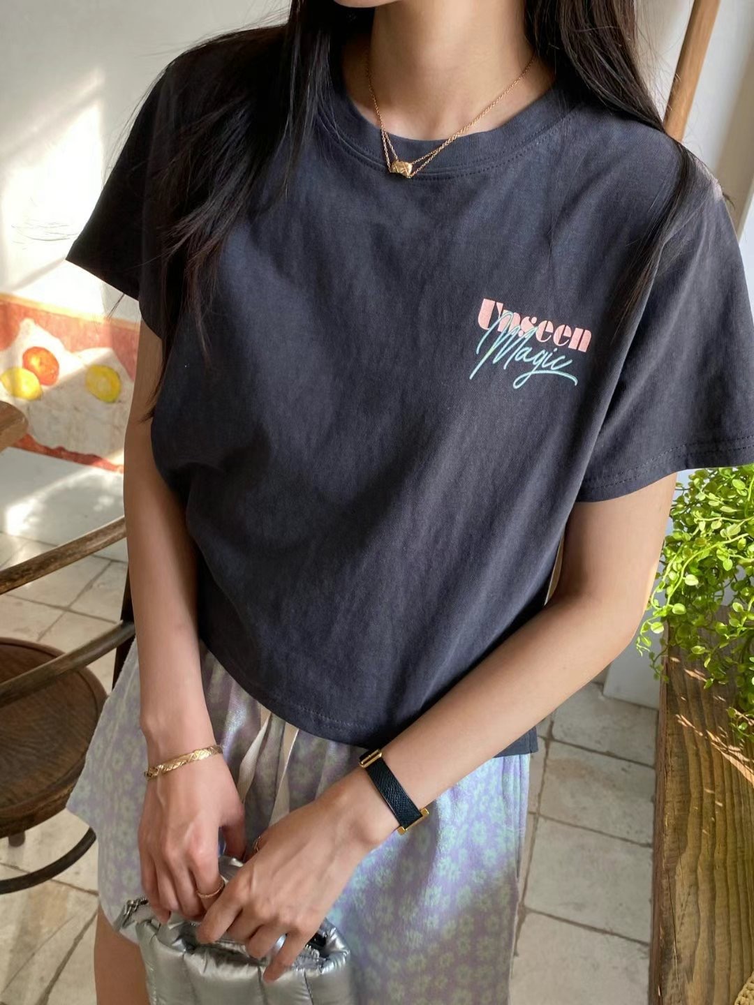 ANN DIANA韓國直郵東大門實拍女裝新品真品時尚人氣推薦T恤ANN DIANAT恤圖色3