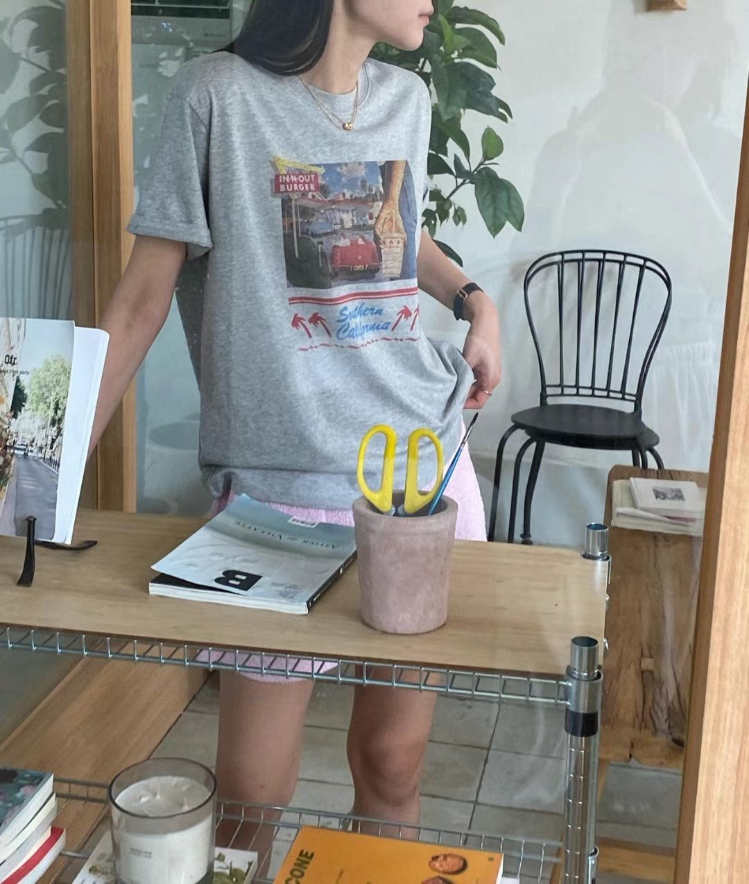 ANN DIANA韓國直郵東大門實拍女裝新款真品24春夏熱賣T恤ANN DIANAT恤圖色2