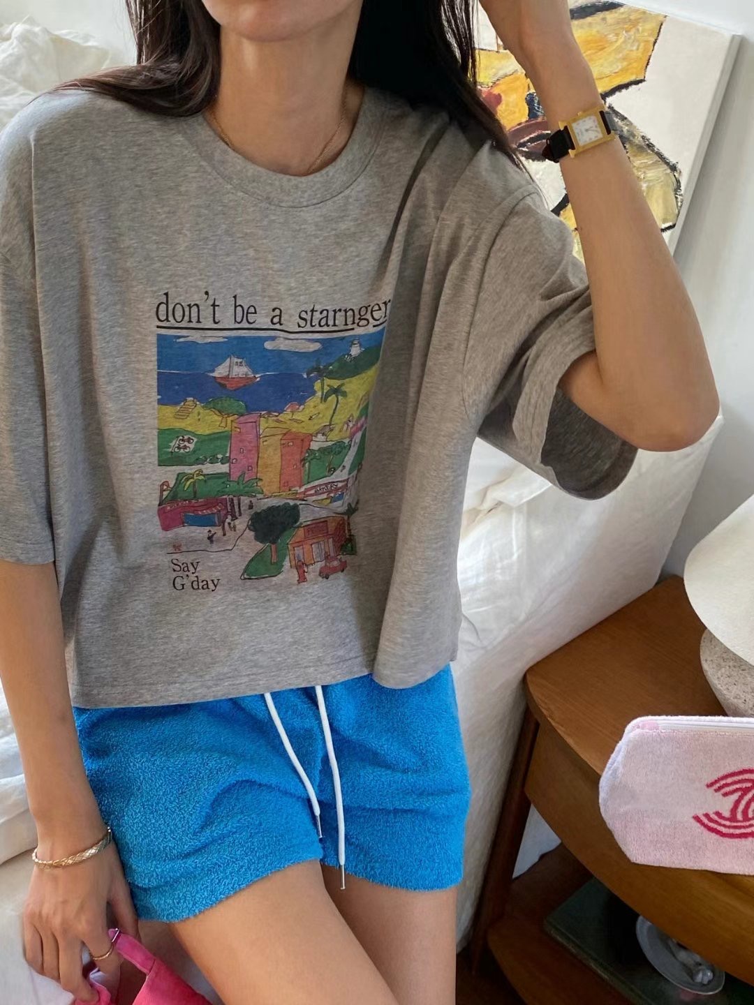 ANN DIANA韓國直郵東大門代購女裝新品職業熱賣休閑推薦T恤ANN DIANAT恤