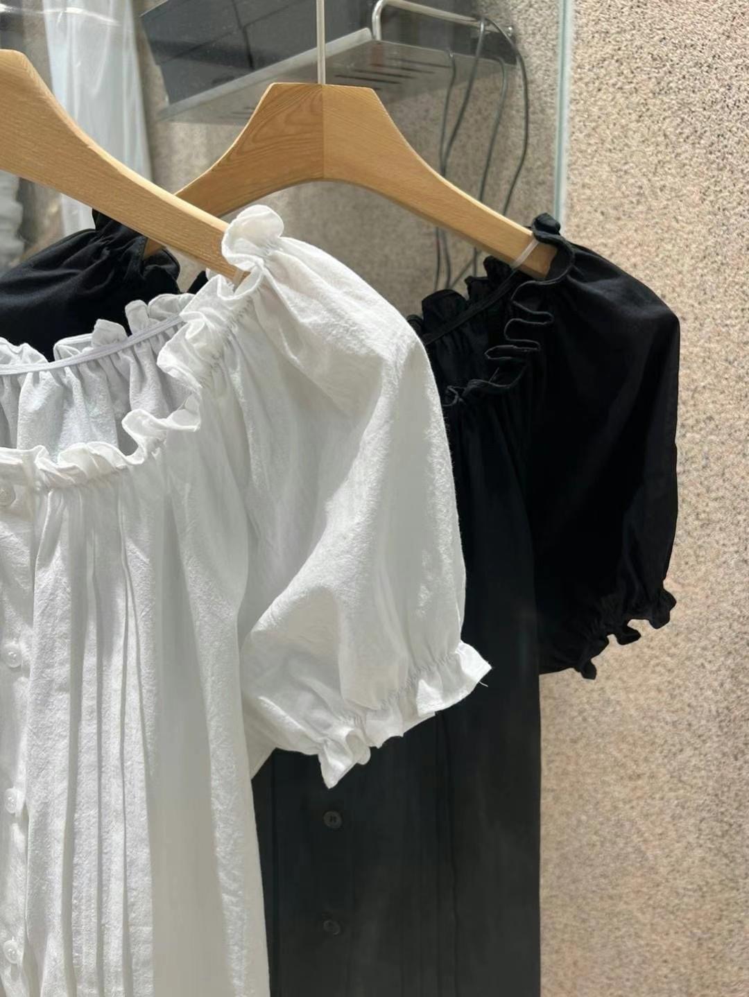 EDD直郵韓國代購女裝新款24春夏熱賣真品職業推薦襯衫蕾絲衫EDD襯衫/蕾絲衫