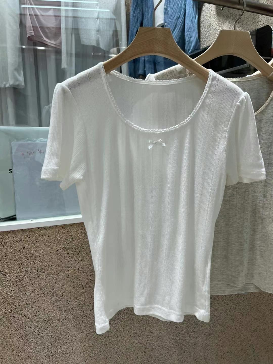 EDD韓國直郵女裝新品24春夏職業推薦人氣休閑時尚熱賣T恤EDDT恤圖色1