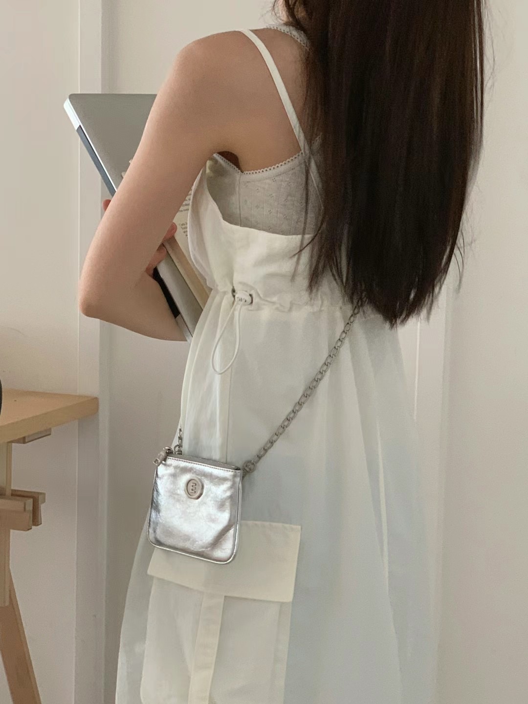 UNCOVER直郵韓國代購女裝新款休閑熱賣24春夏推薦時尚連衣裙UNCOVER連衣裙
