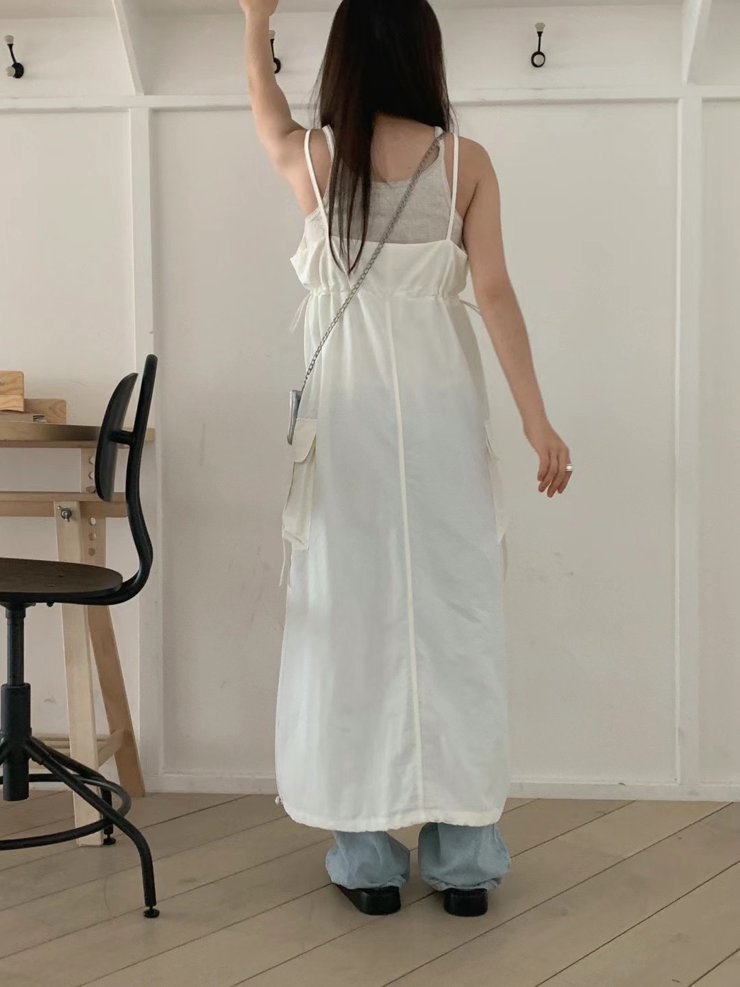 UNCOVER直郵韓國代購女裝新款休閑熱賣24春夏推薦時尚連衣裙UNCOVER連衣裙