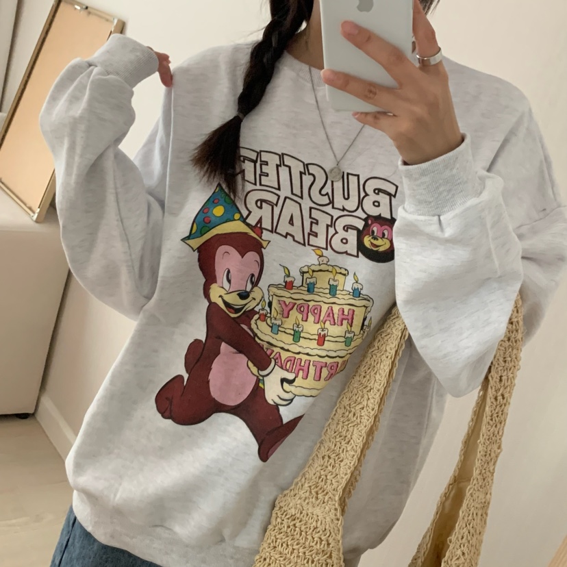 FROMJINI韓國直郵女裝新款推薦人氣職業時尚熱賣真品休閑衛衣FROMJINI衛衣