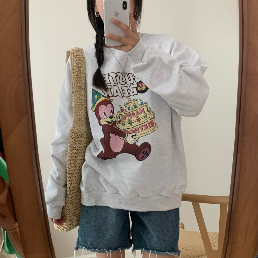 FROMJINI韓國直郵女裝新款推薦人氣職業時尚熱賣真品休閑衛衣FROMJINI衛衣