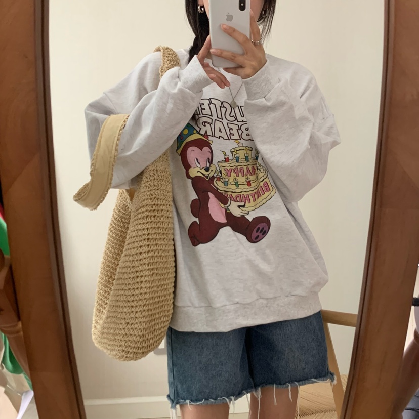FROMJINI韓國直郵女裝新款推薦人氣職業時尚熱賣真品休閑衛衣FROMJINI衛衣