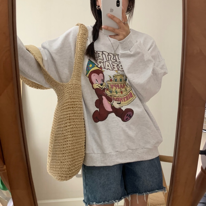 FROMJINI韓國直郵女裝新款推薦人氣職業時尚熱賣真品休閑衛衣FROMJINI衛衣